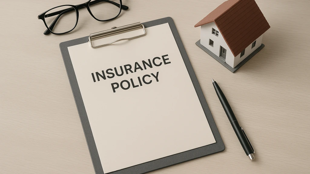 A homeowner reviewing a Florida homeowner insurance policy document about water and mold coverage